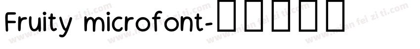 Fruity microfont字体转换